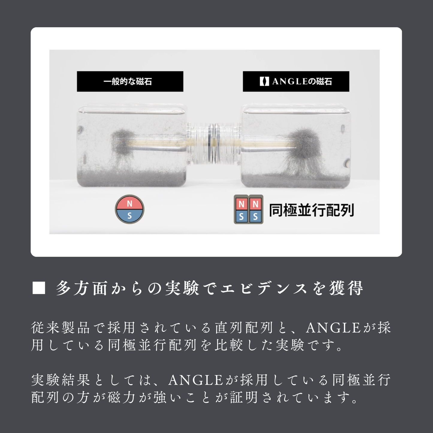 【磁気ネックレス】ANGLE e.MODEL 01 NECKLACE オリジナルレーザー刻印（オウンネーム）