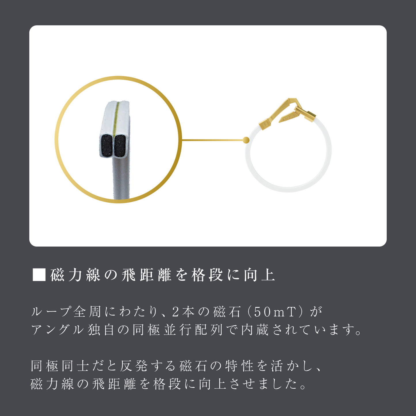 【磁気アームサポーター】ANGLE e.MODEL 03 ARMS